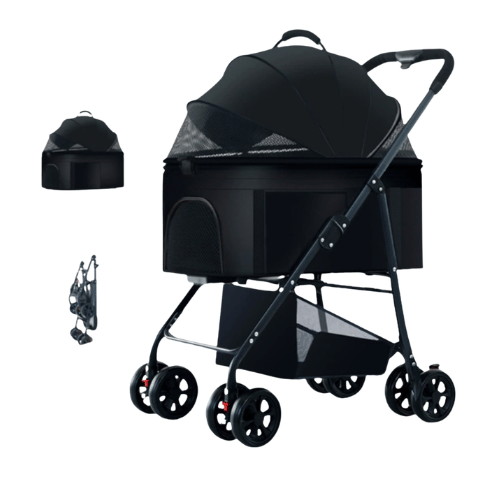 coche transportador plegable para mascotas